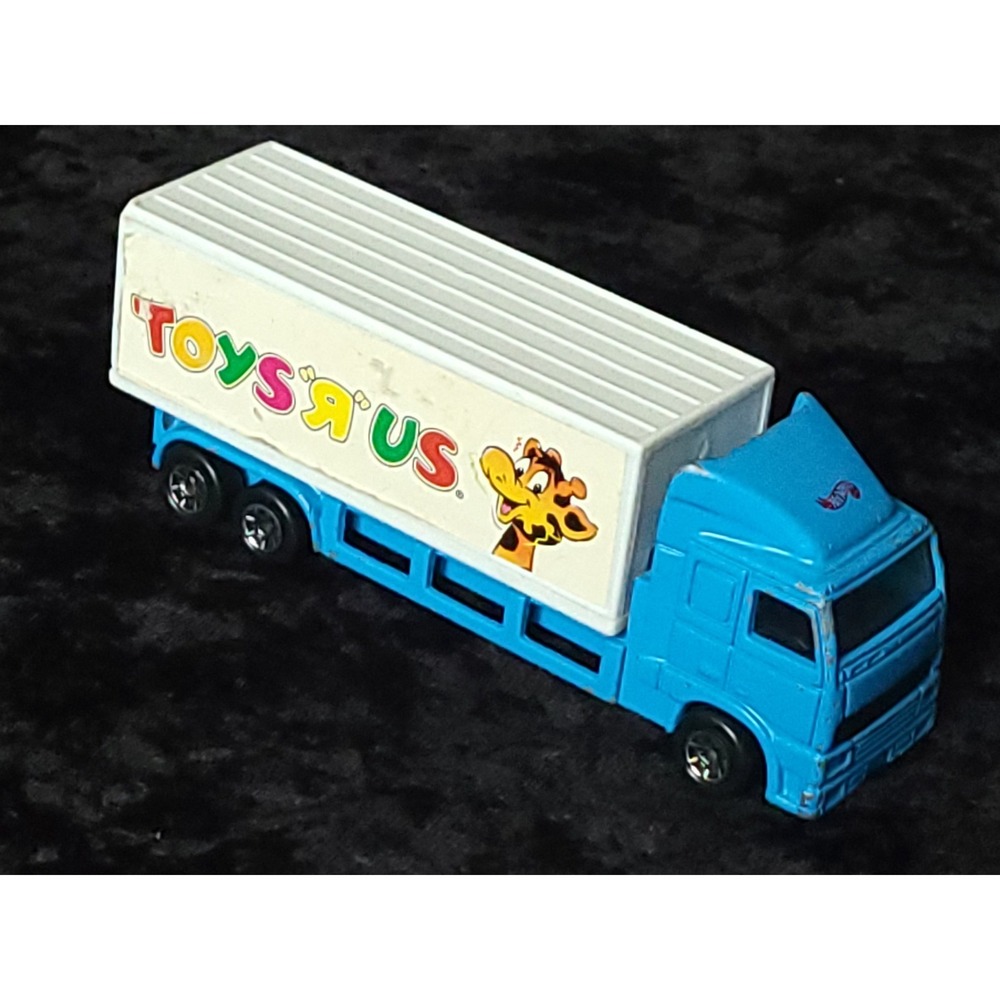 Vtg Hot Wheels 1996 Toys R Us Semi Truck Geoffrey Giraffe Blue Diecast Mattel